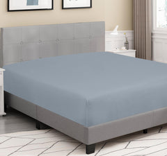 Royale Linens 100% Organic Cotton Percale Weave Super Soft Deep Pocket Bottom Sheets Elastic Sheet Fitted Sheets Only
