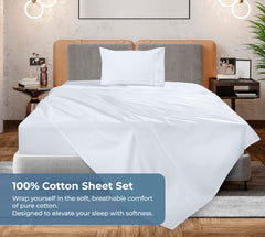 Royale Linens 200 thread count cotton sheet set