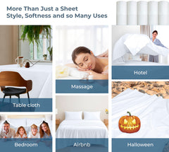 200TC cotton flat sheet White - image 8
