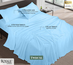 Royale Linens 144 thread Count 100% Cotton Sheet Set