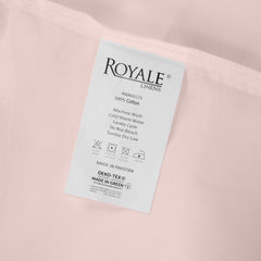 Royale Linens Fitted Sheet Queen - Brushed Hotel Quality 1800 Ultra-Soft Wrinkle & Fade Resistant - Bottom Sheet - Deep Pocket Stretches Up to 16" - Fitted Sheet Only - Elastic Sheet (Queen, Pink)