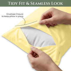 144TC cotton pillowcases Yellow