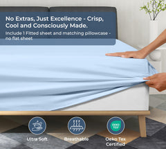 Royale Linens 300 thread Count 100% Cotton Sheet & Pillowcase Sets