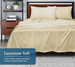 400TC sheet set Moroccan Sand image 3