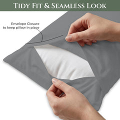 144TC cotton pillowcases Charcoal