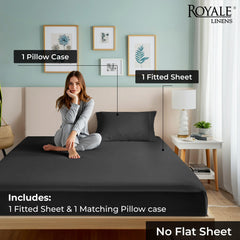 Royale Linens 300 thread Count 100% Cotton Sheet & Pillowcase Sets