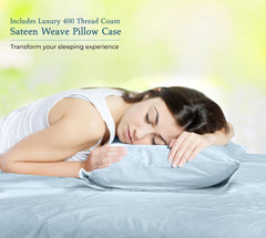 400TC sheet set Caribbean Blue image 8