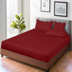 Royale Linens 100% Organic Cotton Percale Weave Super Soft Deep Pocket Bottom Sheets Elastic Sheet Fitted Sheets Only