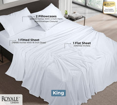Royale Linens 200 thread count cotton sheet set
