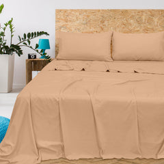 Royale Linens 300 Thread Count 100% Long Staple Combed Cotton Flat Sheet - Super Soft - Top Sheet - Breathable, Cool & Crisp Percale Flat Sheet Only