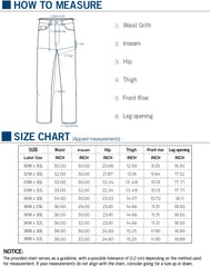 Royale Linens Men's Classic-Fit Wrinkle Free Flat Front Chino Pant Available in Big & Tall - Premium Casual Pants - Regular Straight Pants