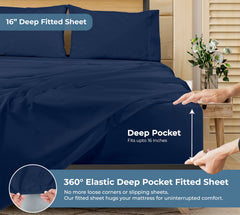 Royale Linens 200 thread count cotton sheet set