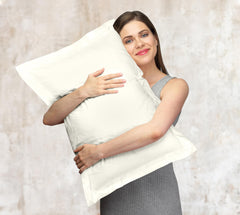 Ivory pillow shams image 7