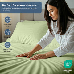 Royale Linens 300 thread Count 100% Cotton Sheet & Pillowcase Sets
