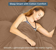 200TC cotton flat sheet Chocolate - image 9