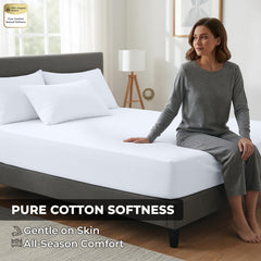 Fitted Sheets 2 Packs White upload26 image 9