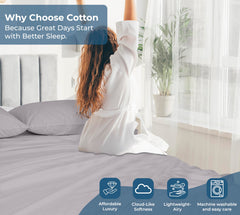 200TC cotton flat sheet Silver - image 7