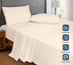 200TC cotton flat sheet Cream - image 4