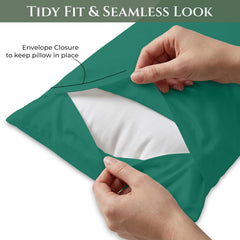 144TC cotton pillowcases Hunter Green