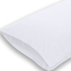 Royale Linens White Cotton Pillowcase Set - Queen Size 20" x 30" Bed Pillow Cover - 100% Cotton- Bulk Pillow Cases - Soft & Cozy- Envelope Closure-Hotel Quality Pillow Case Pack of 12 (Queen, White)