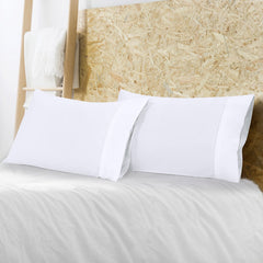 Royale Linens White Pillowcase Set of 12 - Queen 20"x30" Bed Pillow Cover - 1800 Brushed Microfiber - Wrinkle & Fade Resistant - Bulk Pillow Cases - Hotel Quality Pillow Case 12 Pack (Queen, White)