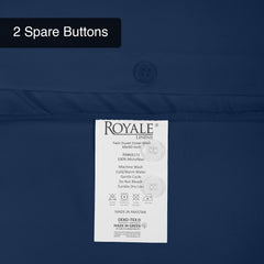 Button duvet cover Navy image 6