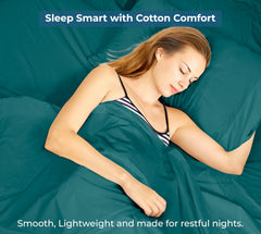 200TC cotton flat sheet Teal - image 9