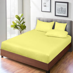 Royale Linens 100% Organic Cotton Percale Weave Super Soft Deep Pocket Bottom Sheets Elastic Sheet Fitted Sheets Only