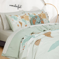 Royale Linens Biab Printed Bedding Set