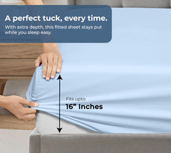 Royale Linens 300 thread Count 100% Cotton Sheet & Pillowcase Sets