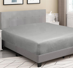 Royale Linens 100% Organic Cotton Percale Weave Super Soft Deep Pocket Bottom Sheets Elastic Sheet Fitted Sheets Only