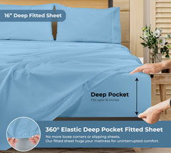 Royale Linens 200 thread count cotton sheet set