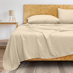 Royale Linens 300 Thread Count 100% Long Staple Combed Cotton Flat Sheet - Super Soft - Top Sheet - Breathable, Cool & Crisp Percale Flat Sheet Only