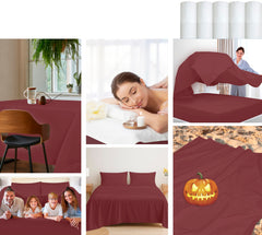 200TC cotton flat sheet Red - image 8
