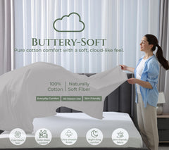 144TC cotton flat sheet Silver