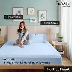 Royale Linens 300 thread Count 100% Cotton Sheet & Pillowcase Sets