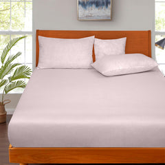 Royale Linens 100% Organic Cotton Percale Weave Super Soft Deep Pocket Bottom Sheets Elastic Sheet Fitted Sheets Only