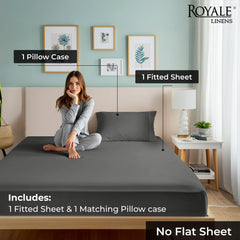 Royale Linens 300 thread Count 100% Cotton Sheet & Pillowcase Sets