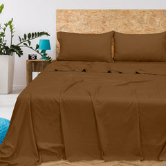 Royale Linens 300 Thread Count 100% Long Staple Combed Cotton Flat Sheet - Super Soft - Top Sheet - Breathable, Cool & Crisp Percale Flat Sheet Only