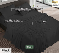 Royale Linens 144 thread Count 100% Cotton Sheet Set