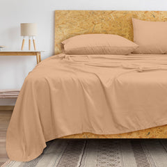 Royale Linens 300 Thread Count 100% Long Staple Combed Cotton Flat Sheet - Super Soft - Top Sheet - Breathable, Cool & Crisp Percale Flat Sheet Only