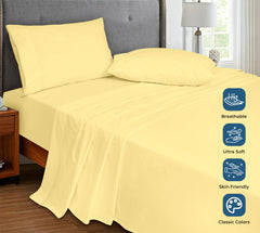 200TC cotton flat sheet Yellow - image 4