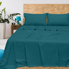 Royale Linens 300 Thread Count 100% Long Staple Combed Cotton Flat Sheet - Super Soft - Top Sheet - Breathable, Cool & Crisp Percale Flat Sheet Only