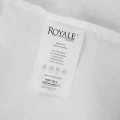 Royale Linen 6 Pack Bulk Flat Sheet Set - Top Sheet - Soft 1800 Microfiber - Wrinkle & Stain Resistant - for Hotel, Massage Table, Hospital, Dorm - Queen Flat Sheet Sold Separately (Queen, White)