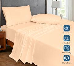 200TC cotton flat sheet Sand - image 4