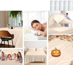200TC cotton flat sheet Cream - image 8