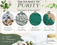 144TC cotton pillowcases Hunter Green