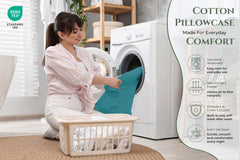 144TC cotton pillowcases Teal