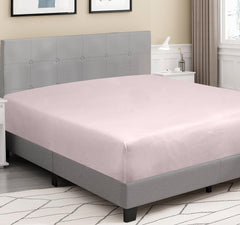 Royale Linens 100% Organic Cotton Percale Weave Super Soft Deep Pocket Bottom Sheets Elastic Sheet Fitted Sheets Only