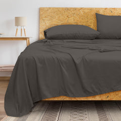 Royale Linens 300 Thread Count 100% Long Staple Combed Cotton Flat Sheet - Super Soft - Top Sheet - Breathable, Cool & Crisp Percale Flat Sheet Only